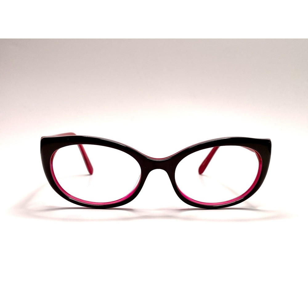 Kate Spade NY Black Pink Interior Oval Cat Eye Glasses Phyllis/S 52 18 135